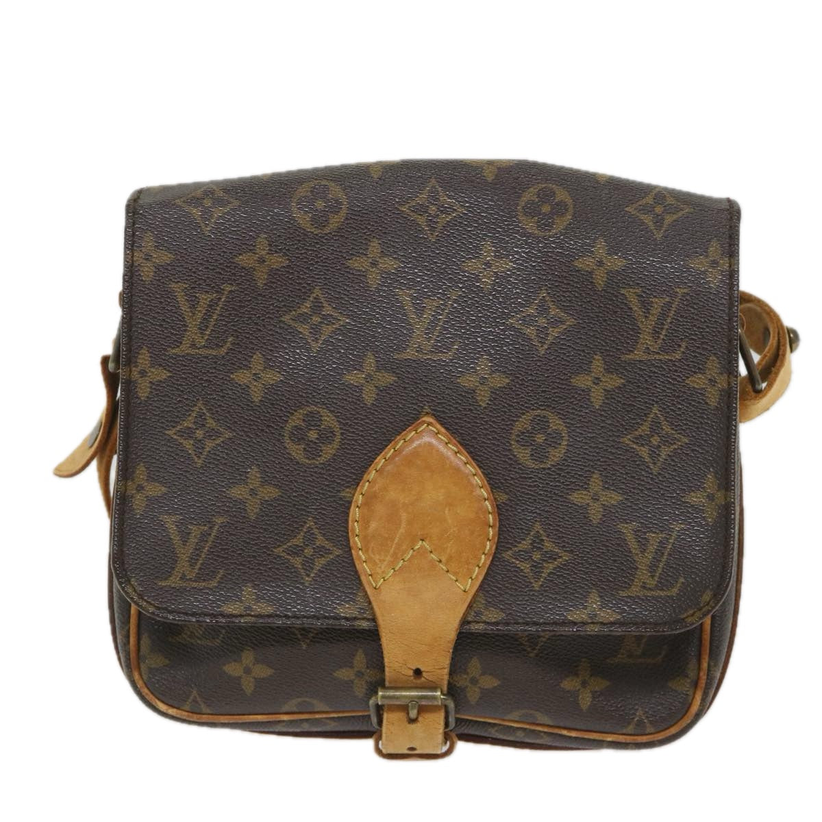 LOUIS VUITTON Monogram Cartouchiere MM Shoulder Bag M51253 LV Auth th4143