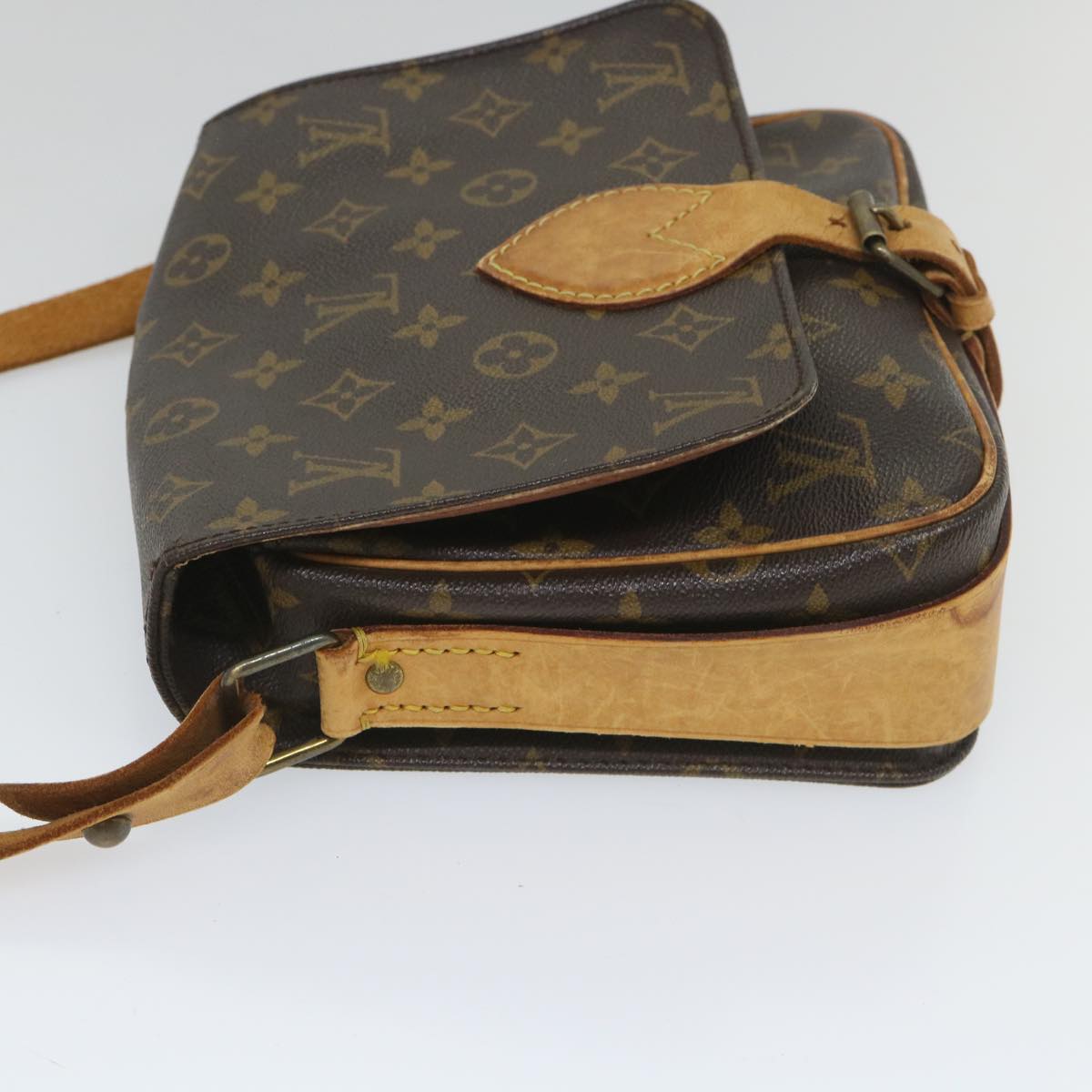 LOUIS VUITTON Monogram Cartouchiere MM Shoulder Bag M51253 LV Auth th4143