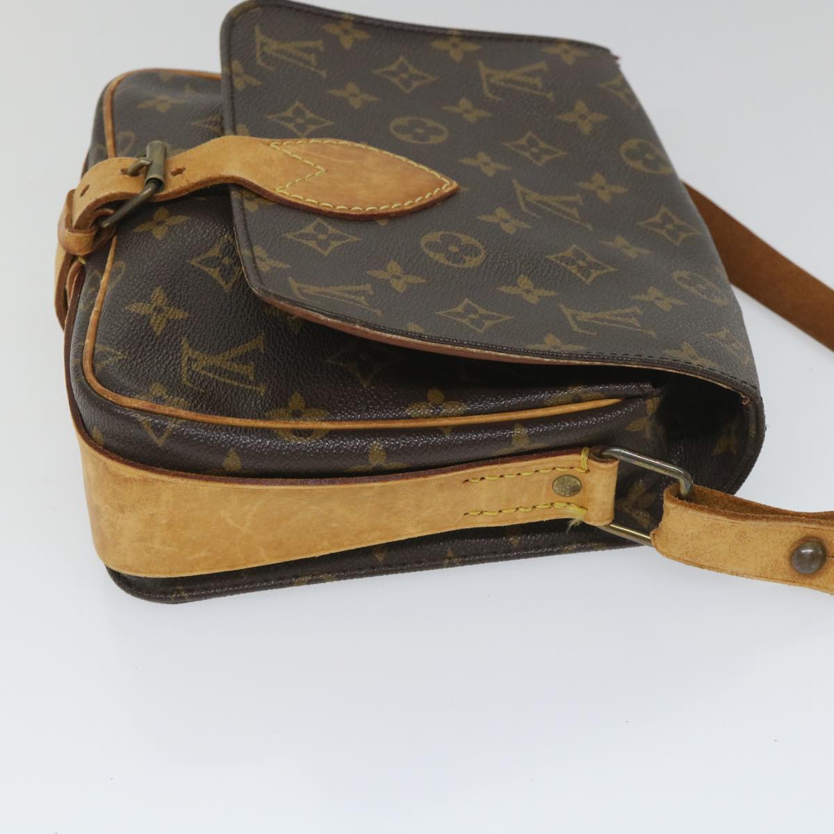 LOUIS VUITTON Monogram Cartouchiere MM Shoulder Bag M51253 LV Auth th4143