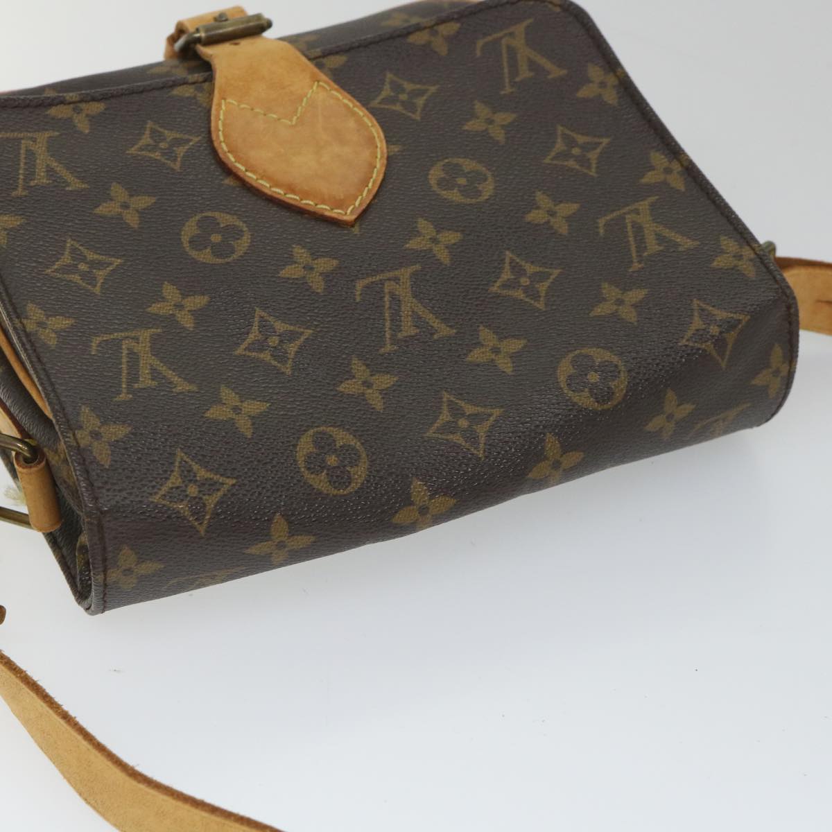 LOUIS VUITTON Monogram Cartouchiere MM Shoulder Bag M51253 LV Auth th4143