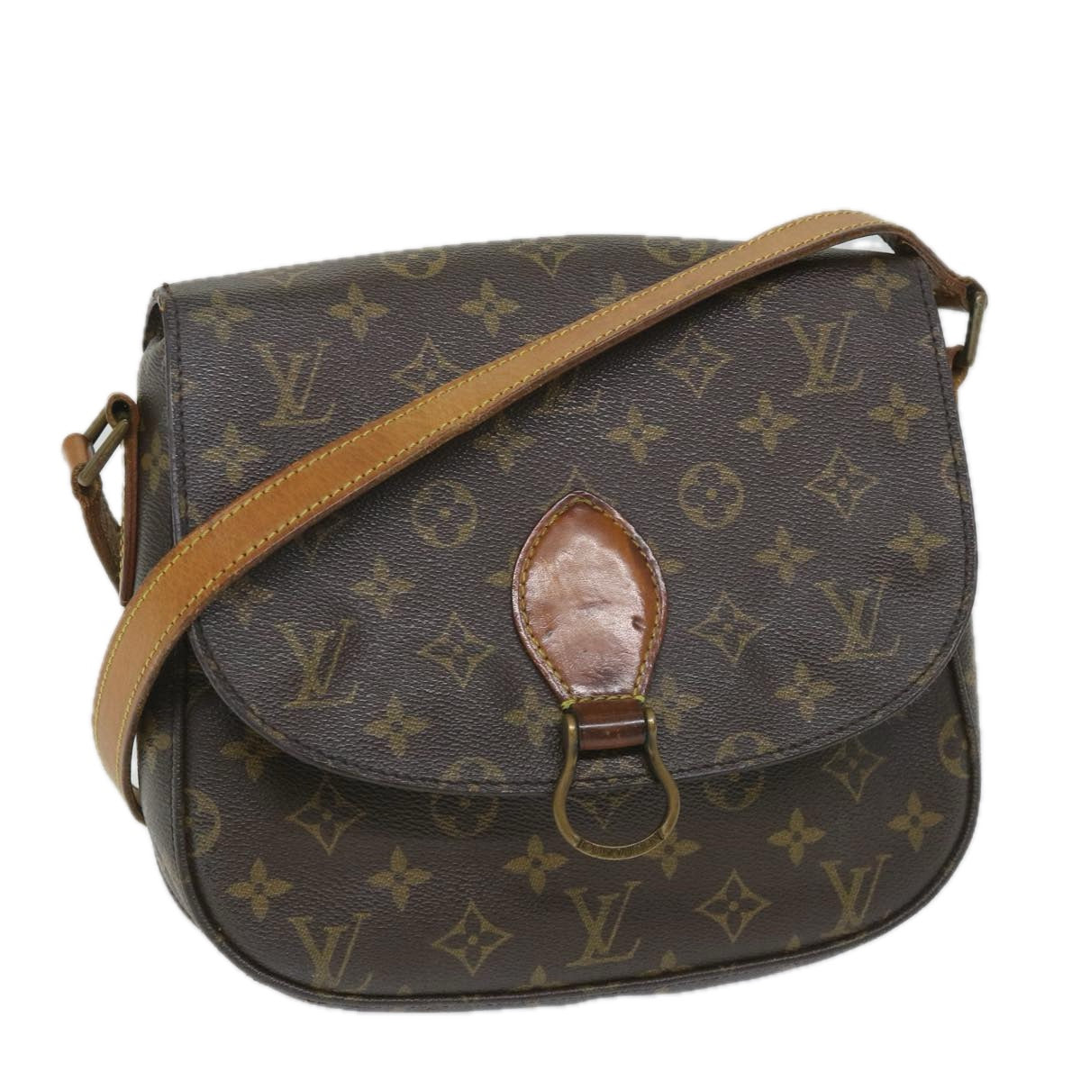 LOUIS VUITTON Monogram Saint Cloud GM Shoulder Bag M51242 LV Auth th4160