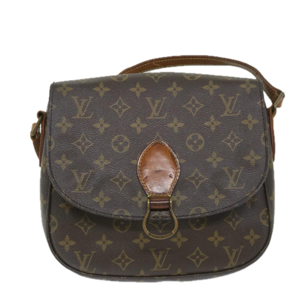 LOUIS VUITTON Monogram Saint Cloud GM Shoulder Bag M51242 LV Auth th4160