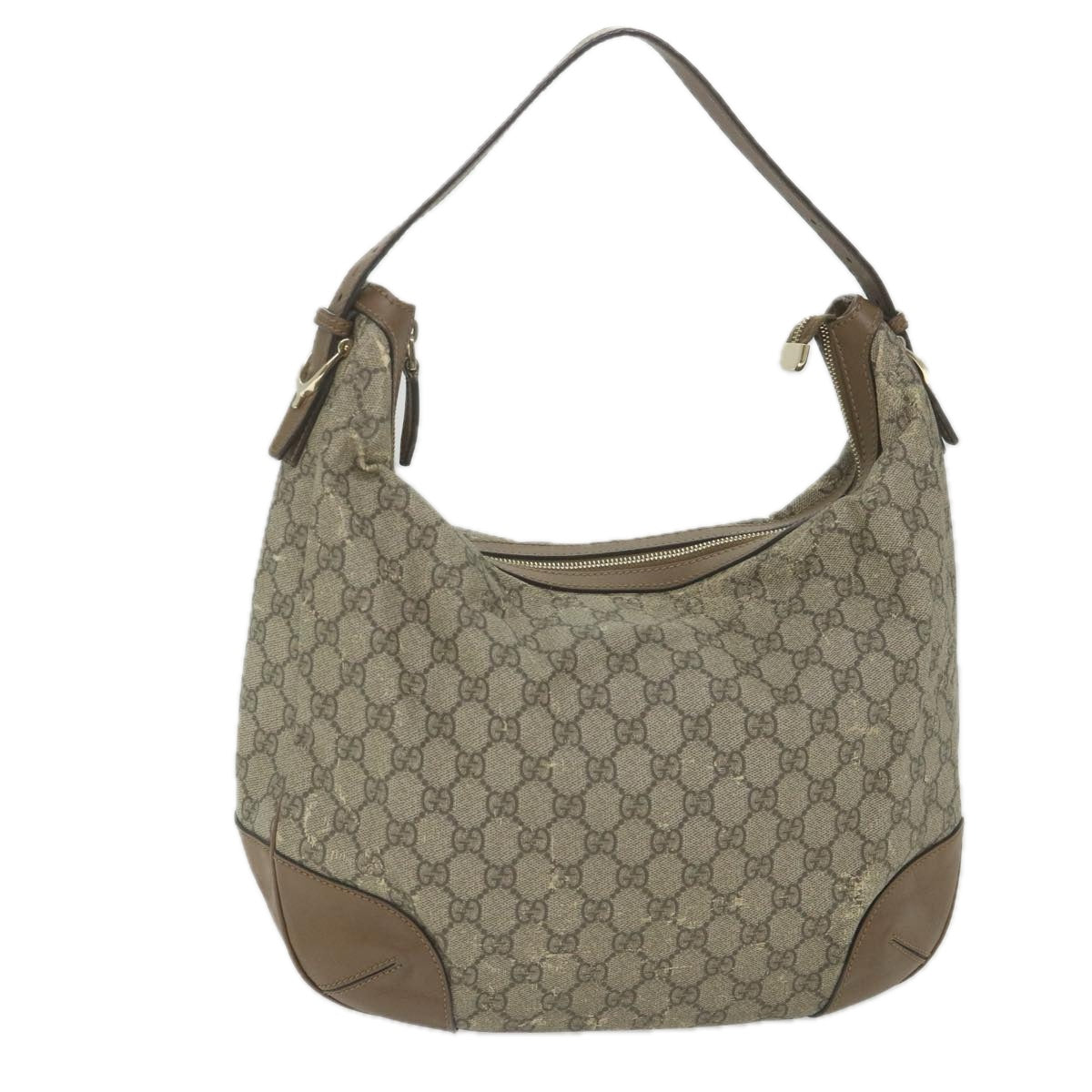 GUCCI GG Canvas Shoulder Bag Coated Canvas Beige 309618 Auth th4197