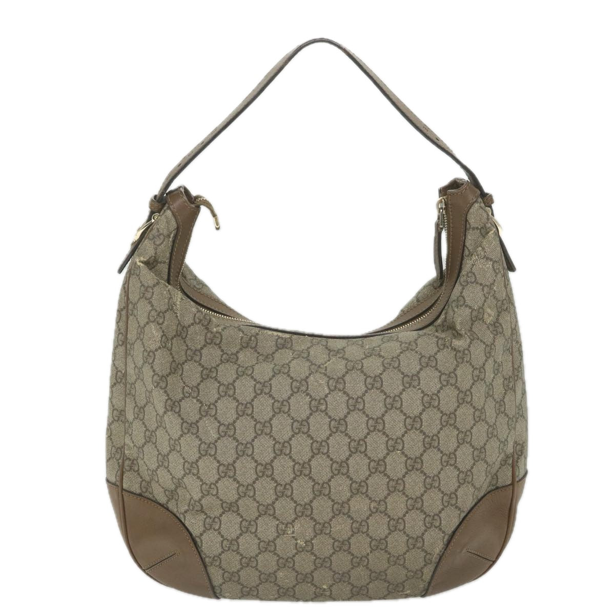 GUCCI GG Canvas Shoulder Bag Coated Canvas Beige 309618 Auth th4197 - 0