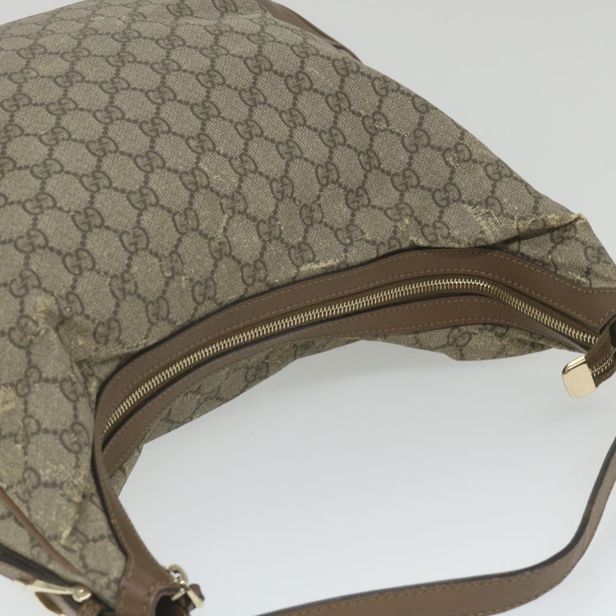 GUCCI GG Canvas Shoulder Bag Coated Canvas Beige 309618 Auth th4197