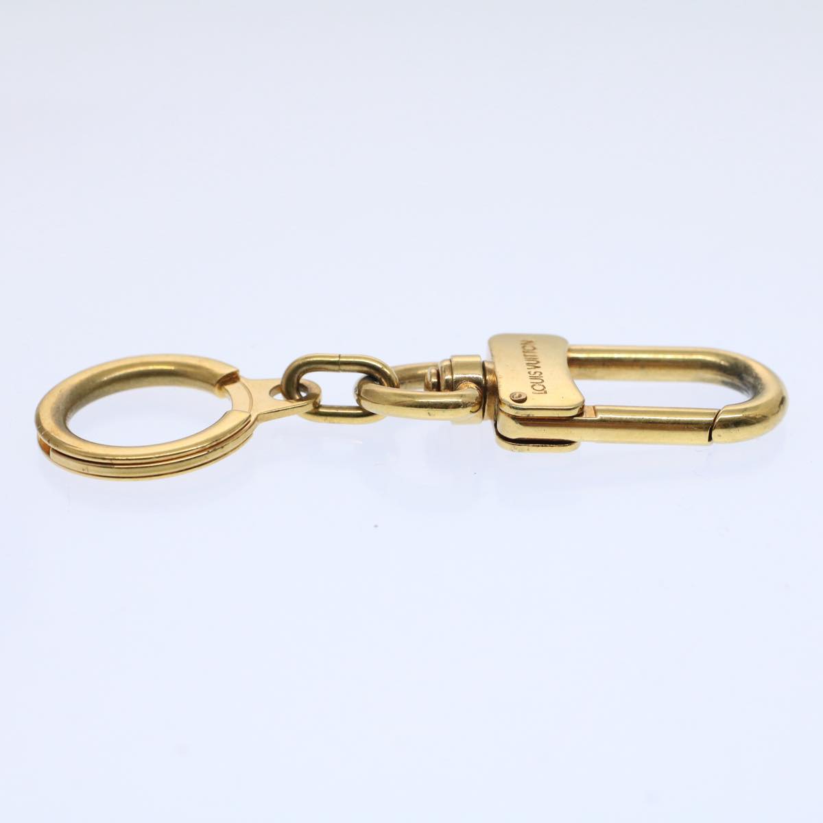 LOUIS VUITTON Anneau Cles Key Holder Metal Gold Tone LV Auth th4200