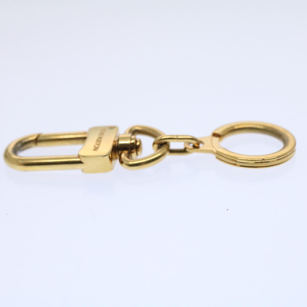 LOUIS VUITTON Anneau Cles Key Holder Metal Gold Tone LV Auth th4200