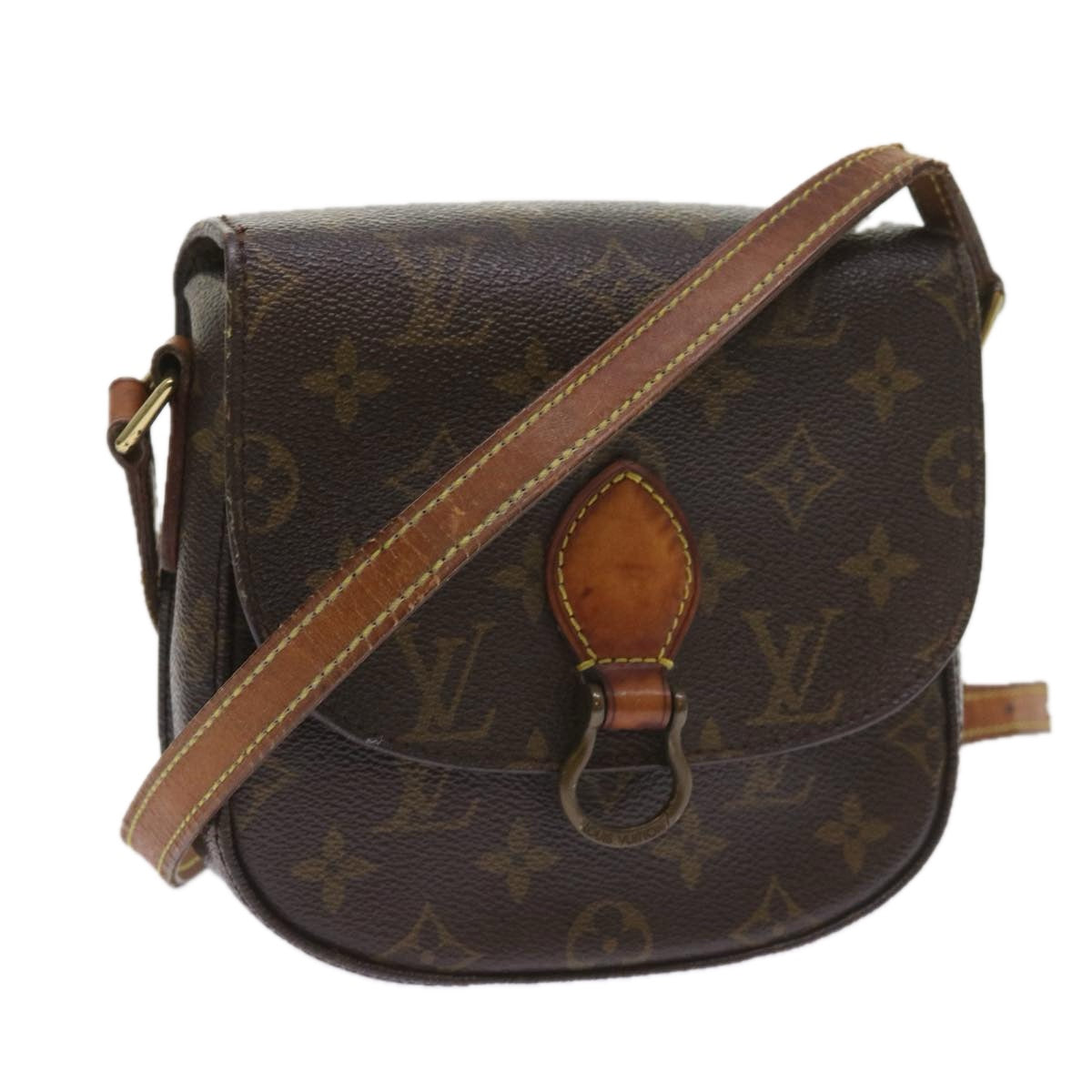 LOUIS VUITTON Monogram Saint Cloud PM Shoulder Bag M51244 LV Auth th4212