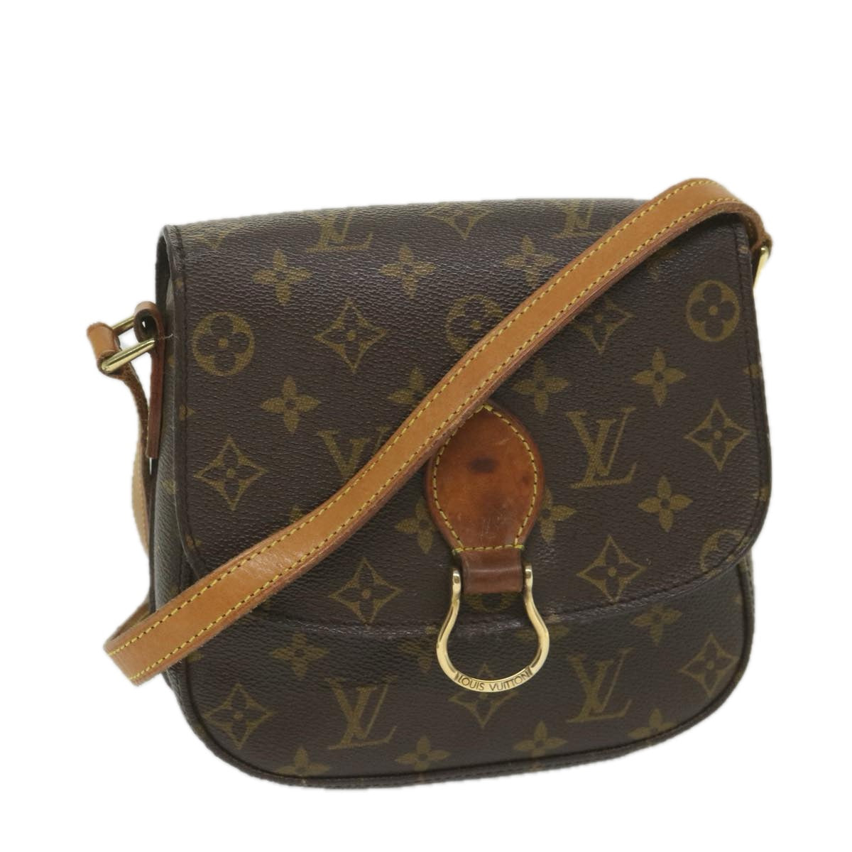 LOUIS VUITTON Monogram Saint Cloud MM Shoulder Bag M51243 LV Auth th4258