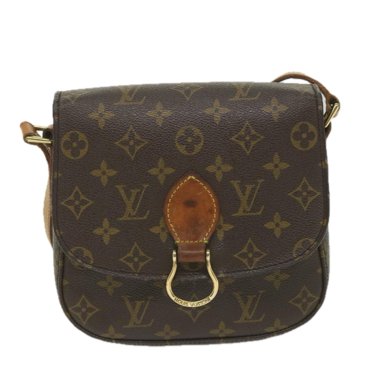 LOUIS VUITTON Monogram Saint Cloud MM Shoulder Bag M51243 LV Auth th4258