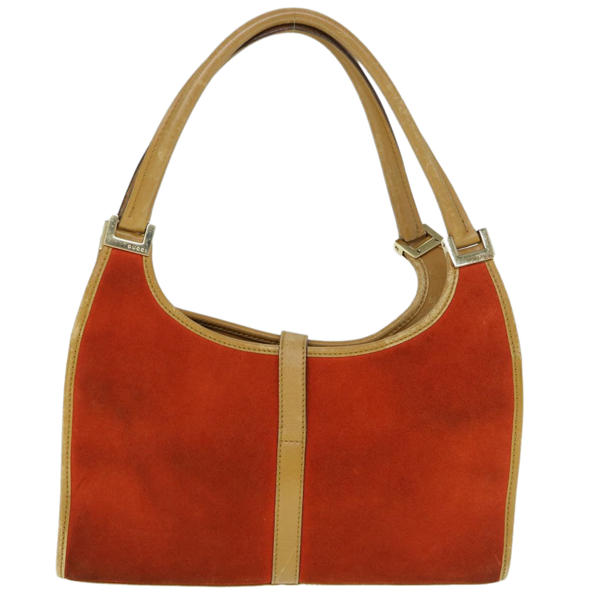 GUCCI Jackie Shoulder Bag Suede Orange 002 1068 001013 Auth th4319