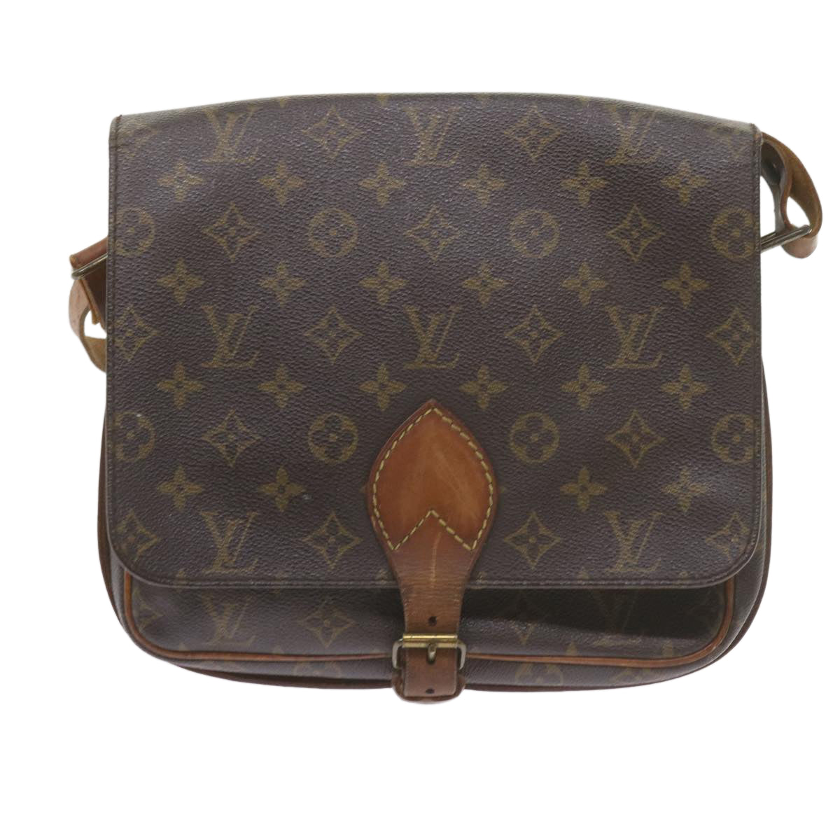 LOUIS VUITTON Monogram Cartouchiere GM Shoulder Bag M51252 LV Auth th4334