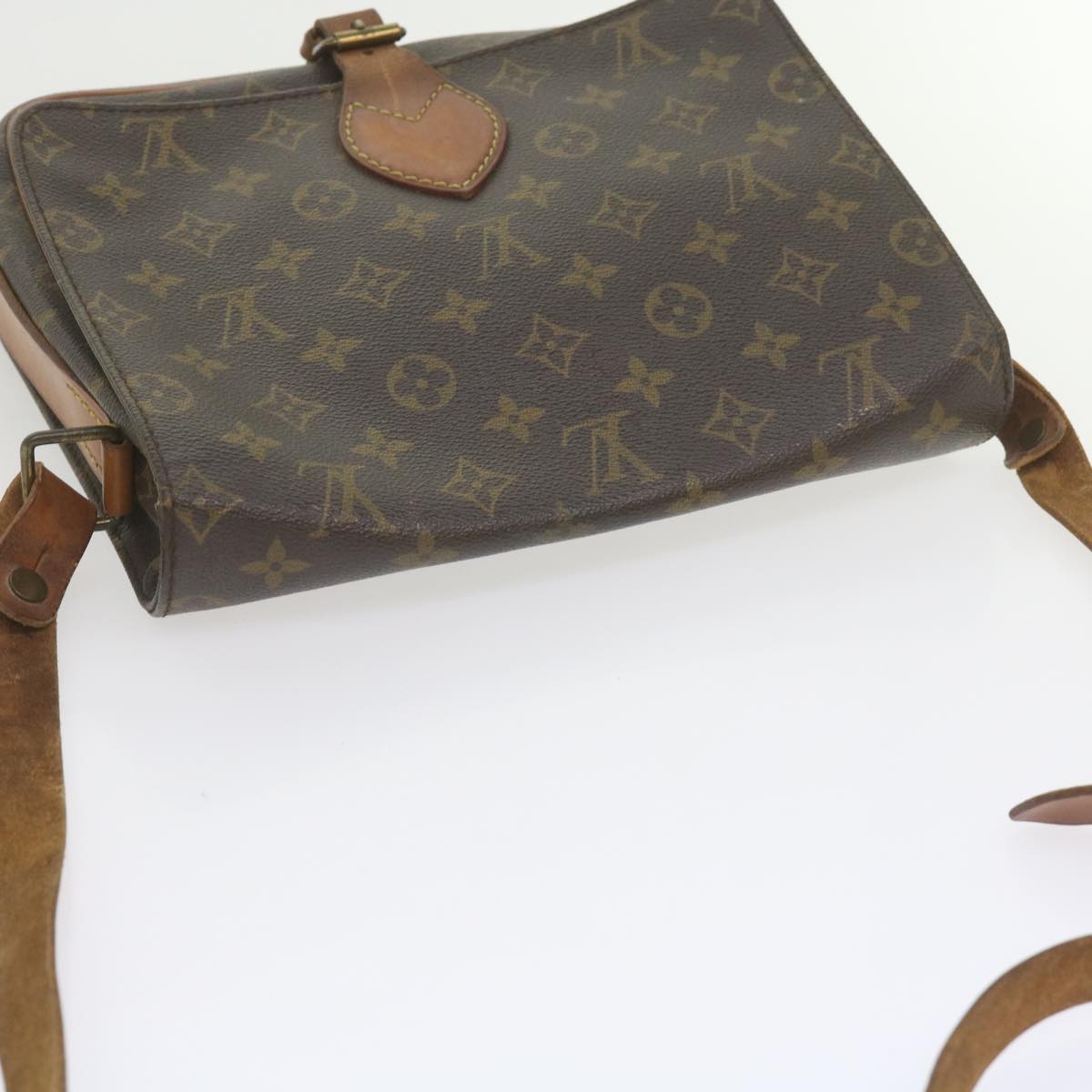 LOUIS VUITTON Monogram Cartouchiere GM Shoulder Bag M51252 LV Auth th4334