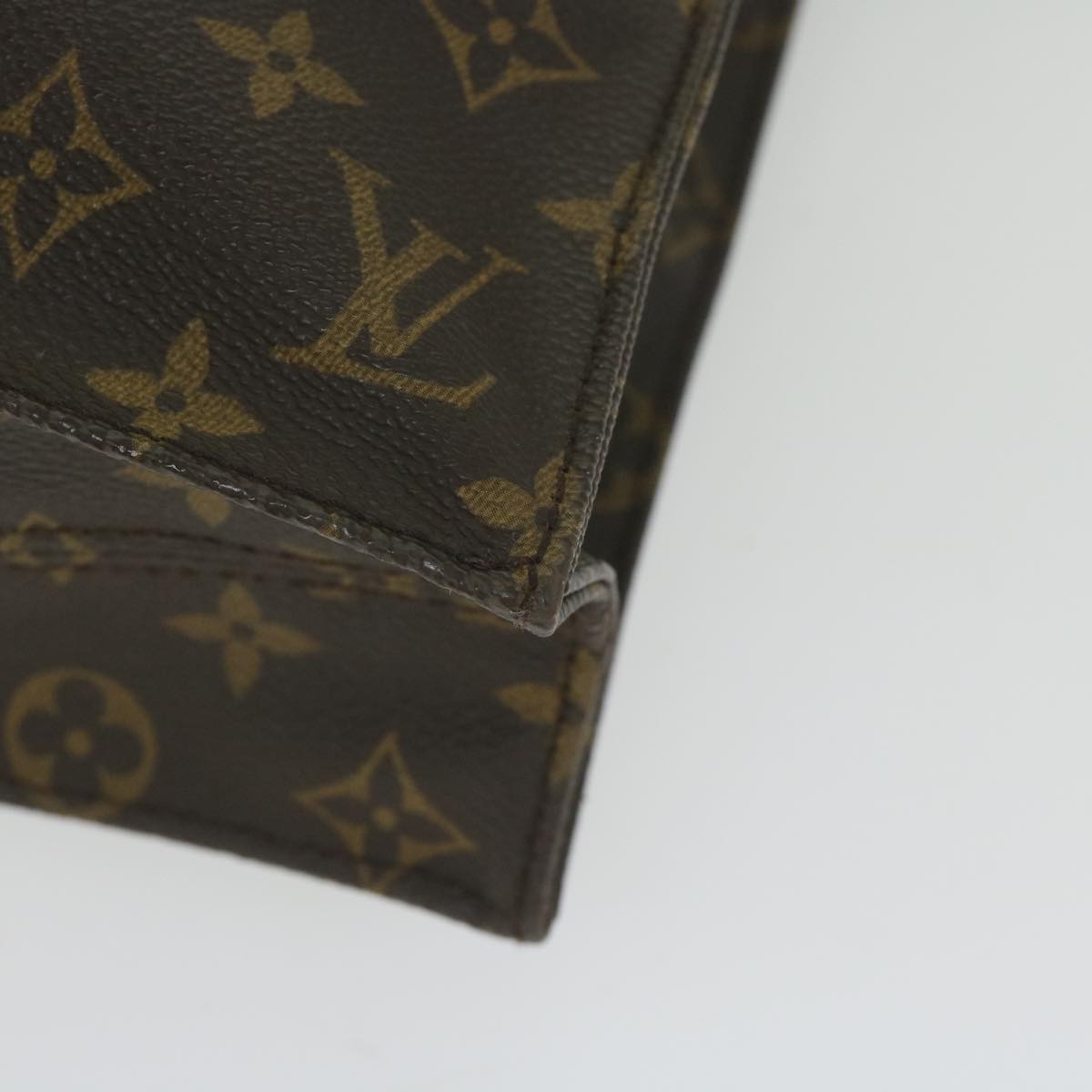 LOUIS VUITTON Monogram Sac Plat Hand Bag M51140 LV Auth th4339