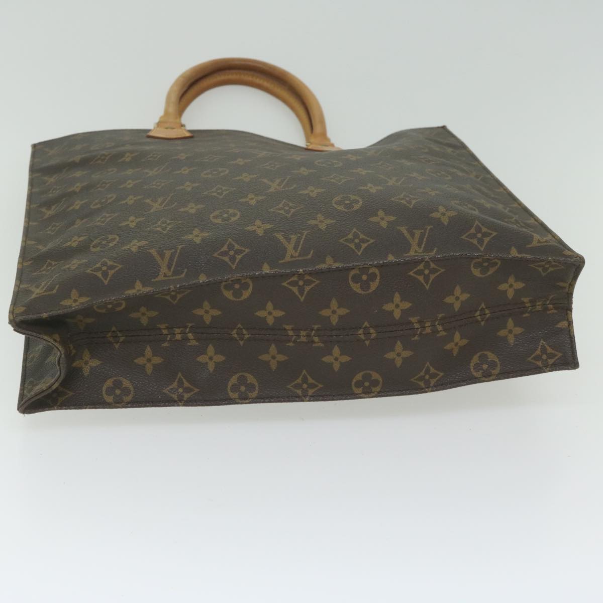 LOUIS VUITTON Monogram Sac Plat Hand Bag M51140 LV Auth th4339