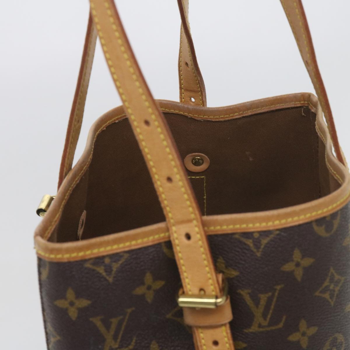 LOUIS VUITTON Monogram Bucket GM Shoulder Bag M42236 LV Auth th4364