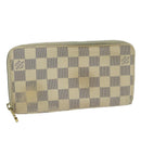 LOUIS VUITTON Damier Azur Zippy Wallet Long Wallet N63503 LV Auth th4393-1