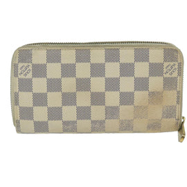 LOUIS VUITTON Damier Azur Zippy Wallet Long Wallet N63503 LV Auth th4393 - 0