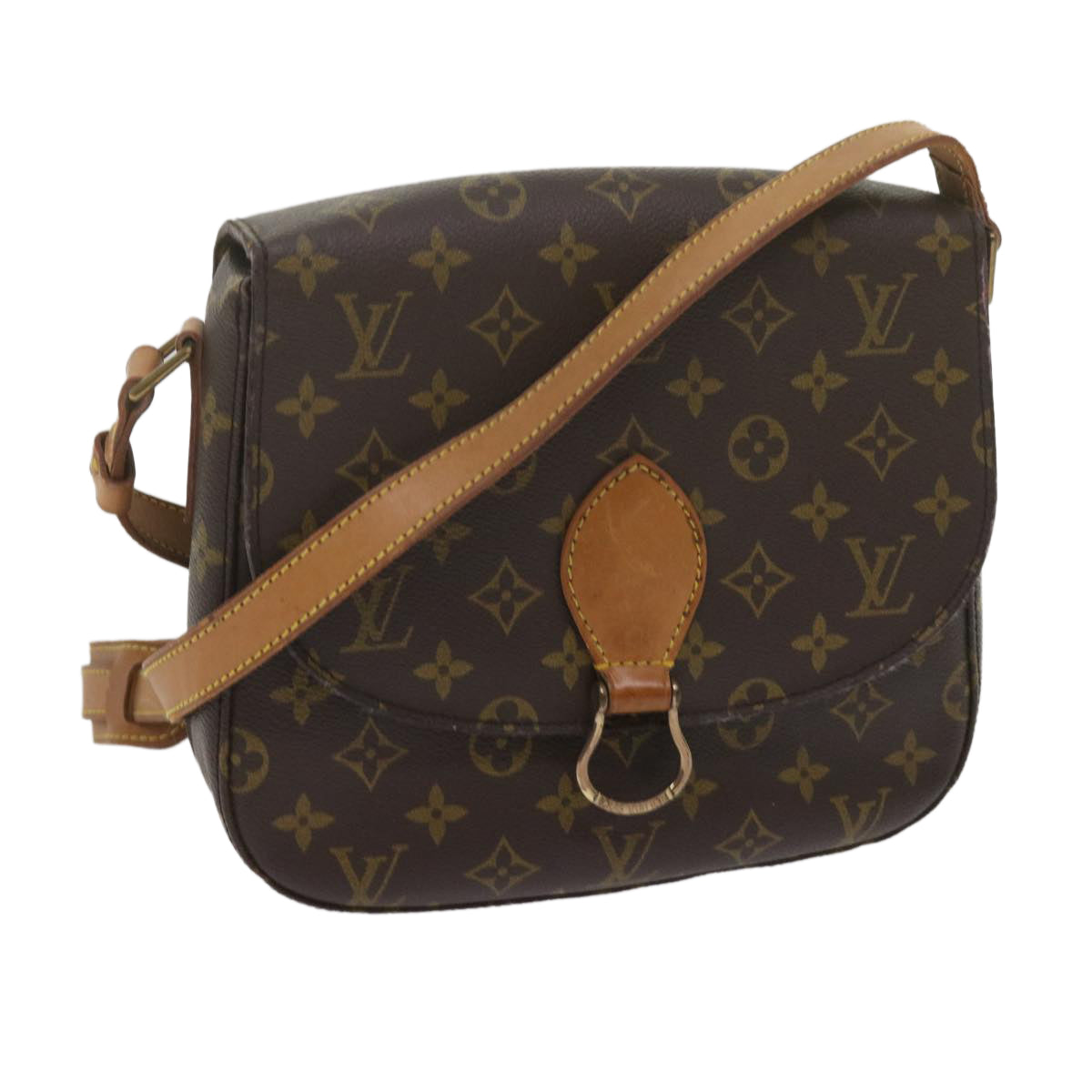 LOUIS VUITTON Monogram Saint Cloud GM Shoulder Bag M51242 LV Auth th4403