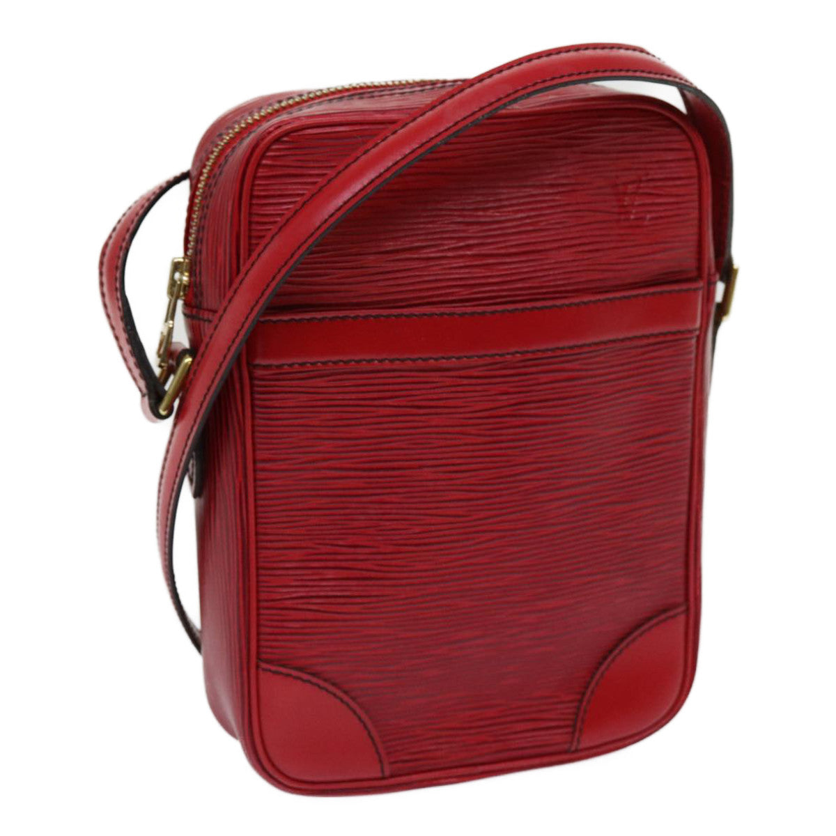 LOUIS VUITTON Epi Danube Shoulder Bag Red M45637 LV Auth th4451