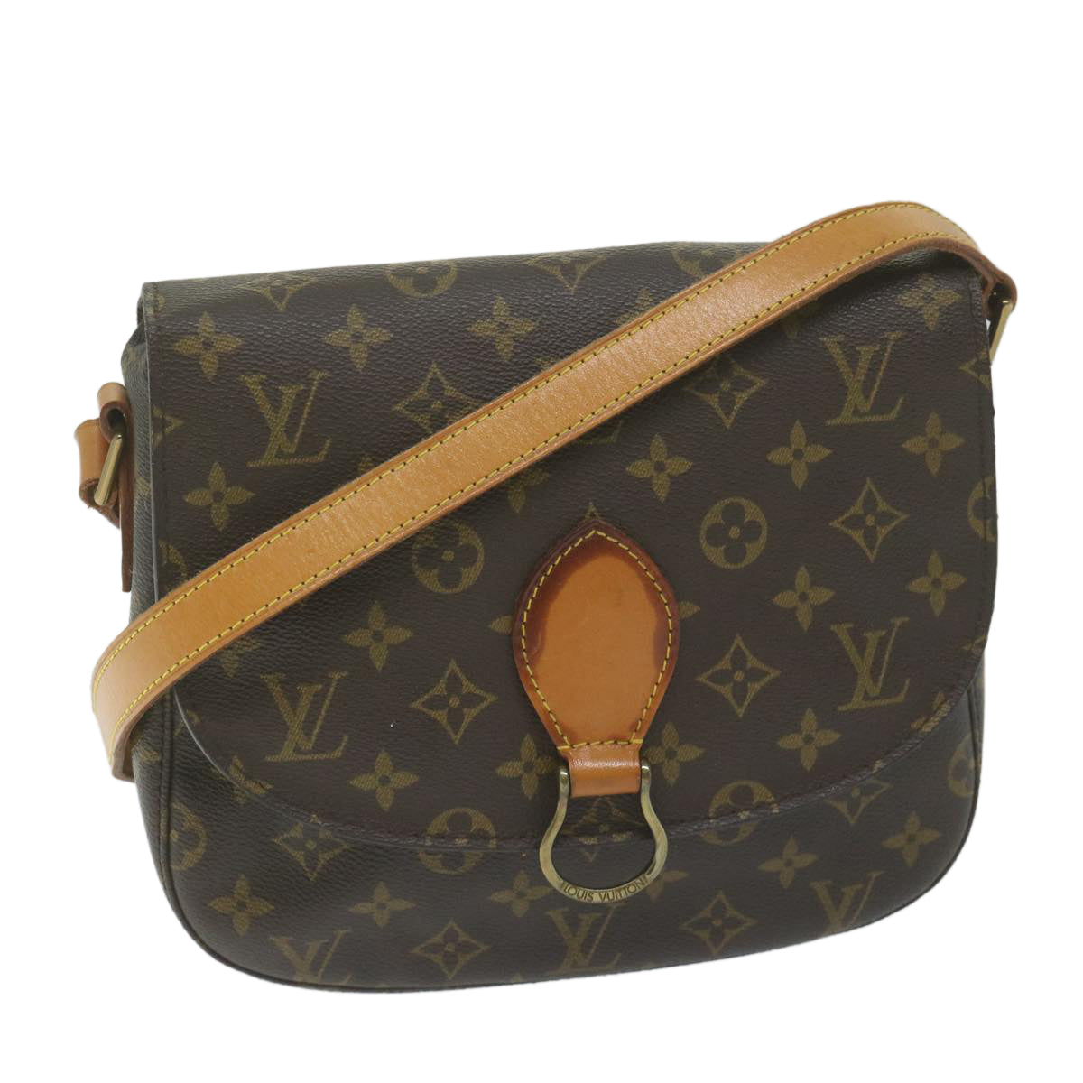 LOUIS VUITTON Monogram Saint Cloud GM Shoulder Bag M51242 LV Auth th4455