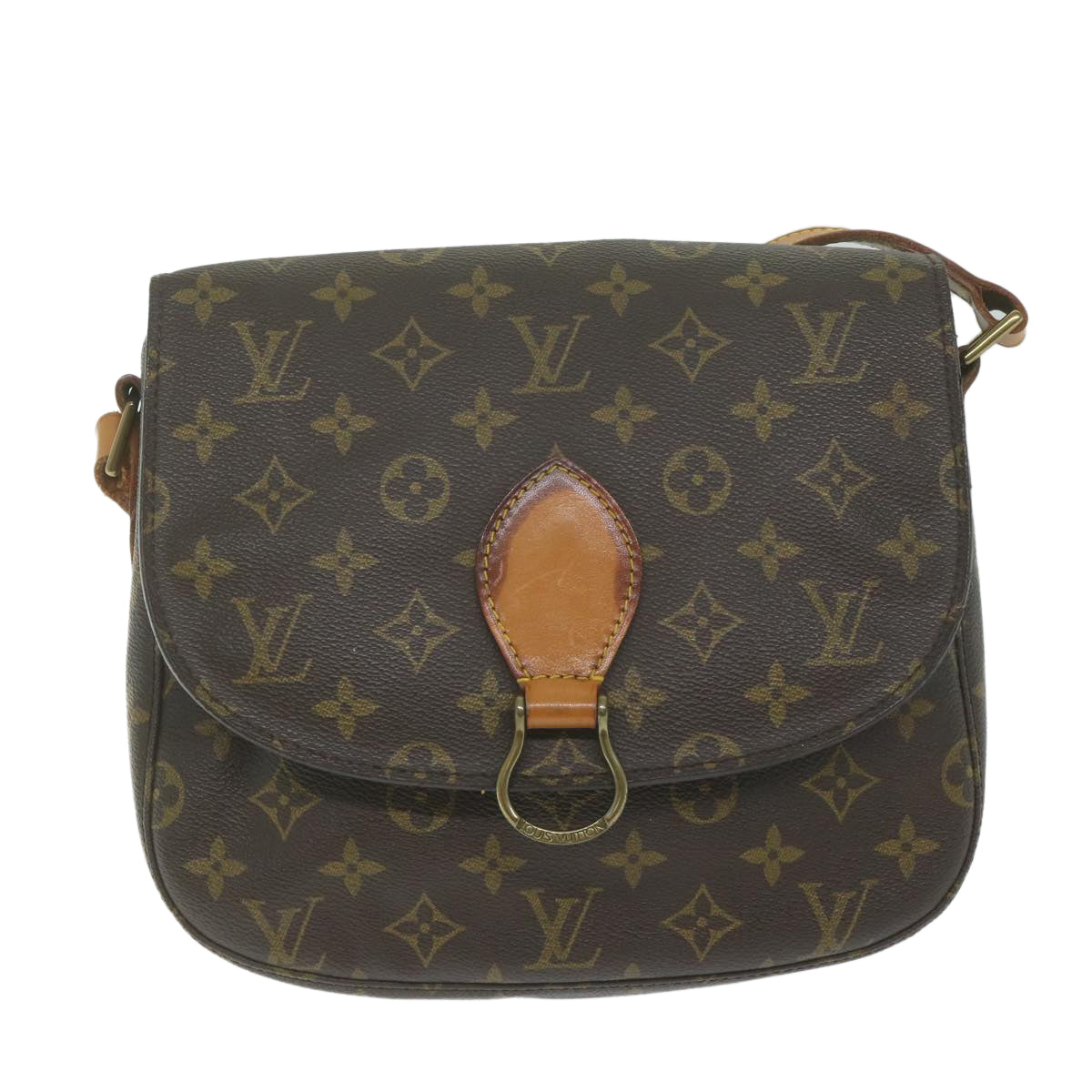 LOUIS VUITTON Monogram Saint Cloud GM Shoulder Bag M51242 LV Auth th4455