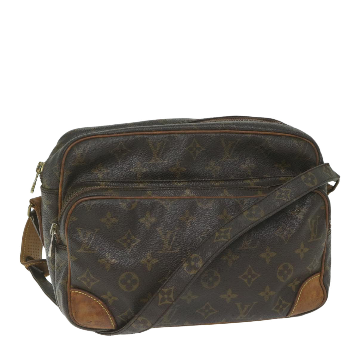 LOUIS VUITTON Monogram Nile Shoulder Bag M45244 LV Auth th4456