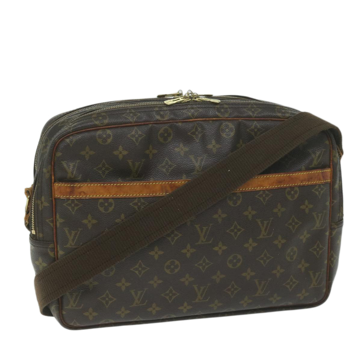 LOUIS VUITTON Monogram Reporter GM Shoulder Bag M45252 LV Auth th4460