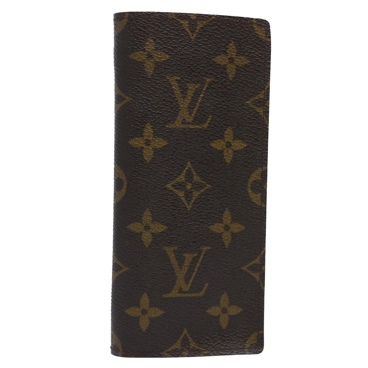 LOUIS VUITTON Monogram Etui Lunettes Simple Glasses Case M62962 LV Auth th4466