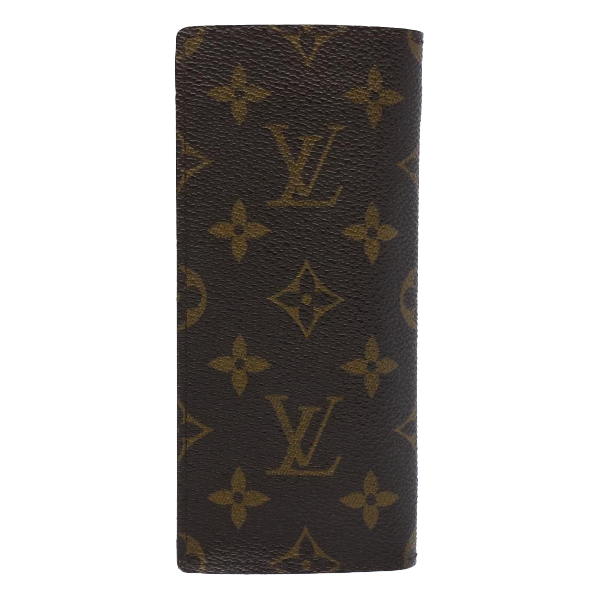 LOUIS VUITTON Monogram Etui Lunettes Simple Glasses Case M62962 LV Auth th4466