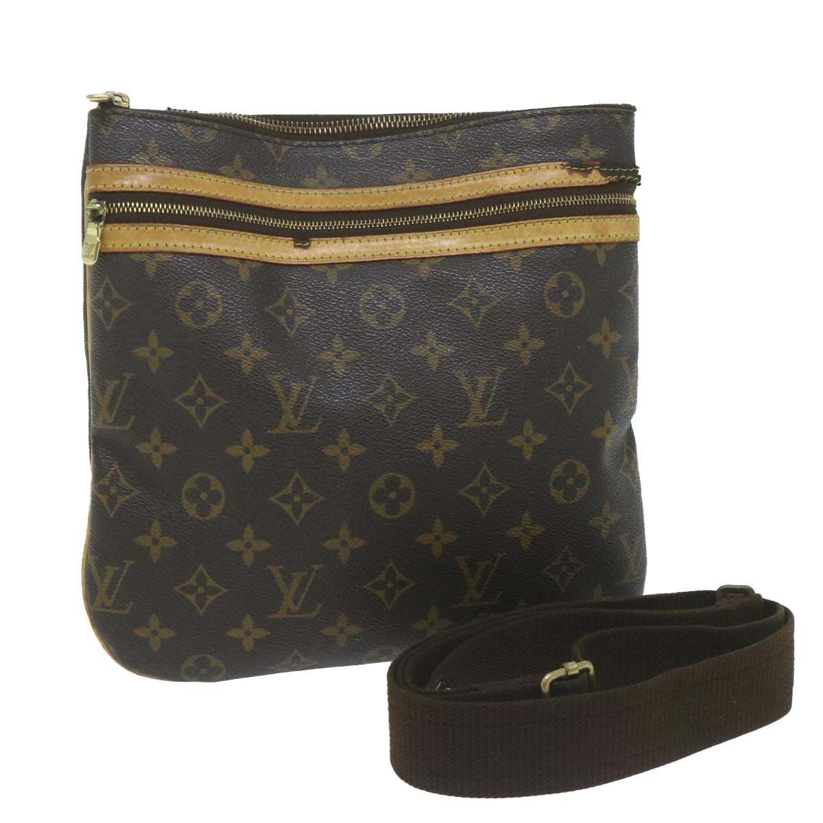 LOUIS VUITTON Monogram Pochette Bosphore Shoulder Bag M40044 LV Auth th4478