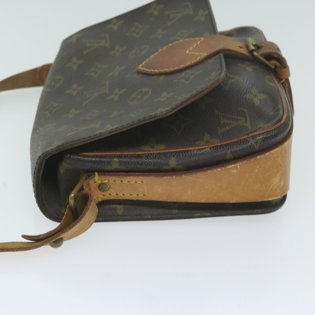 LOUIS VUITTON Monogram Cartouchiere MM Shoulder Bag M51253 LV Auth th4504