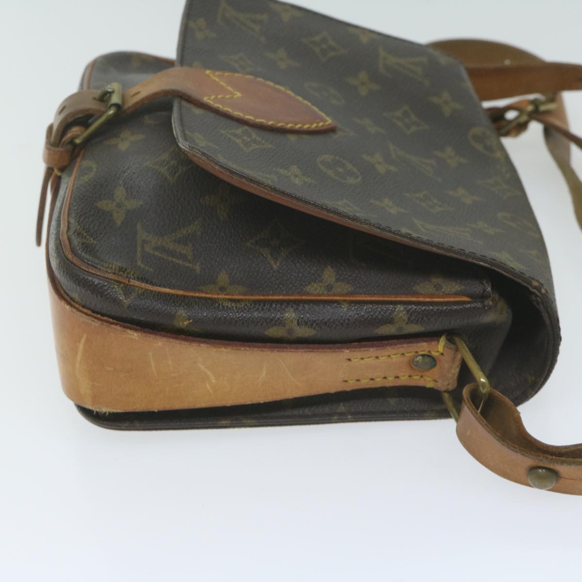 LOUIS VUITTON Monogram Cartouchiere MM Shoulder Bag M51253 LV Auth th4504