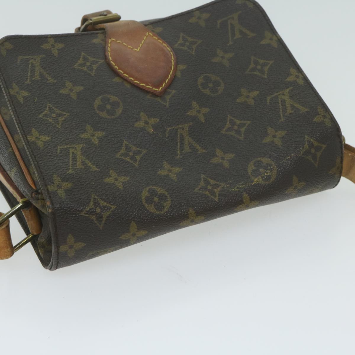 LOUIS VUITTON Monogram Cartouchiere MM Shoulder Bag M51253 LV Auth th4504