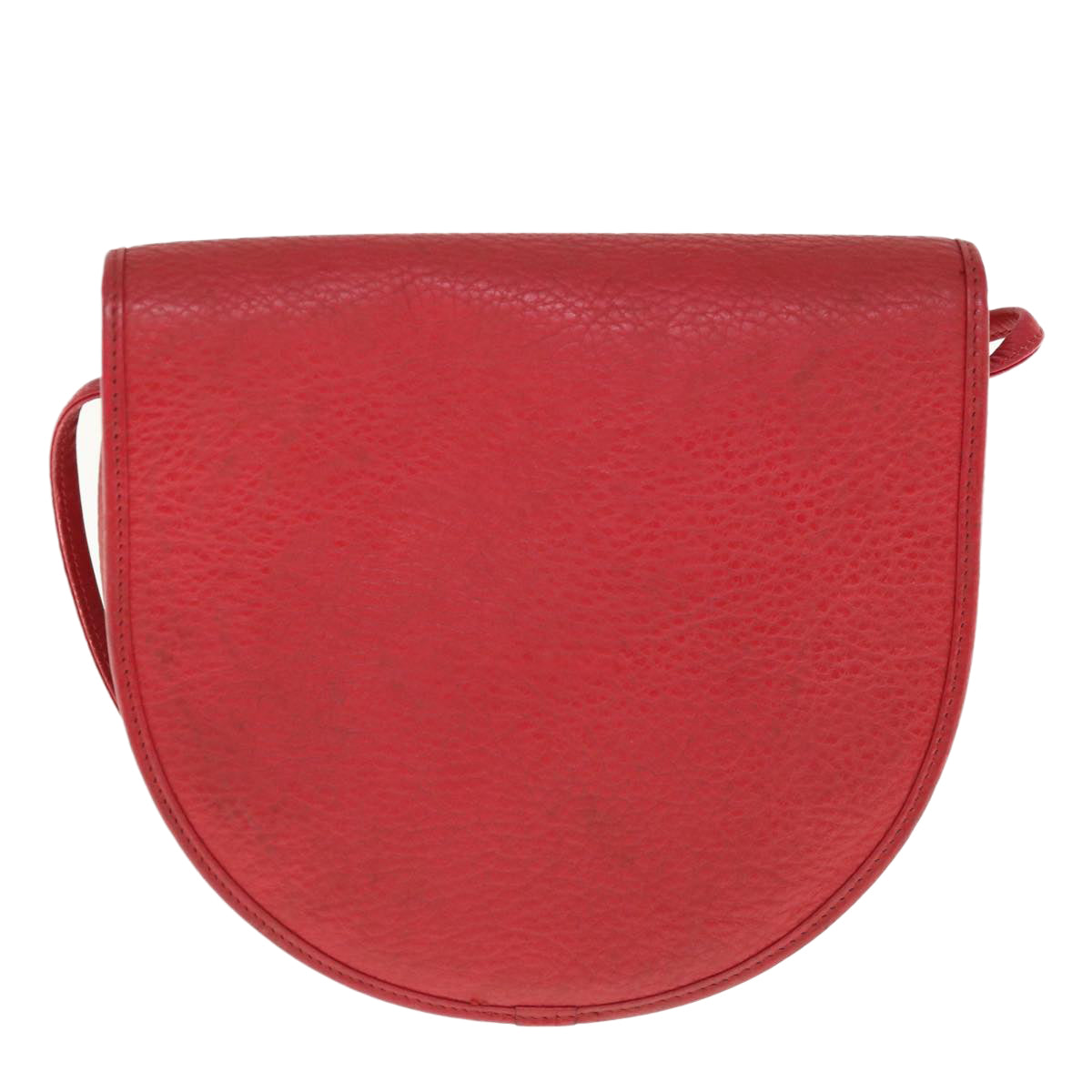 Christian Dior Shoulder Bag Leather Red Auth th4513