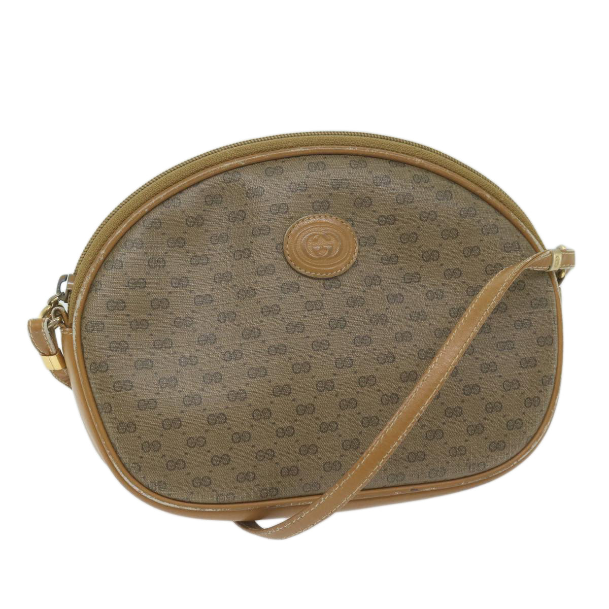 GUCCI Micro GG Supreme Shoulder Bag PVC Beige 007 084 0094 Auth th4525