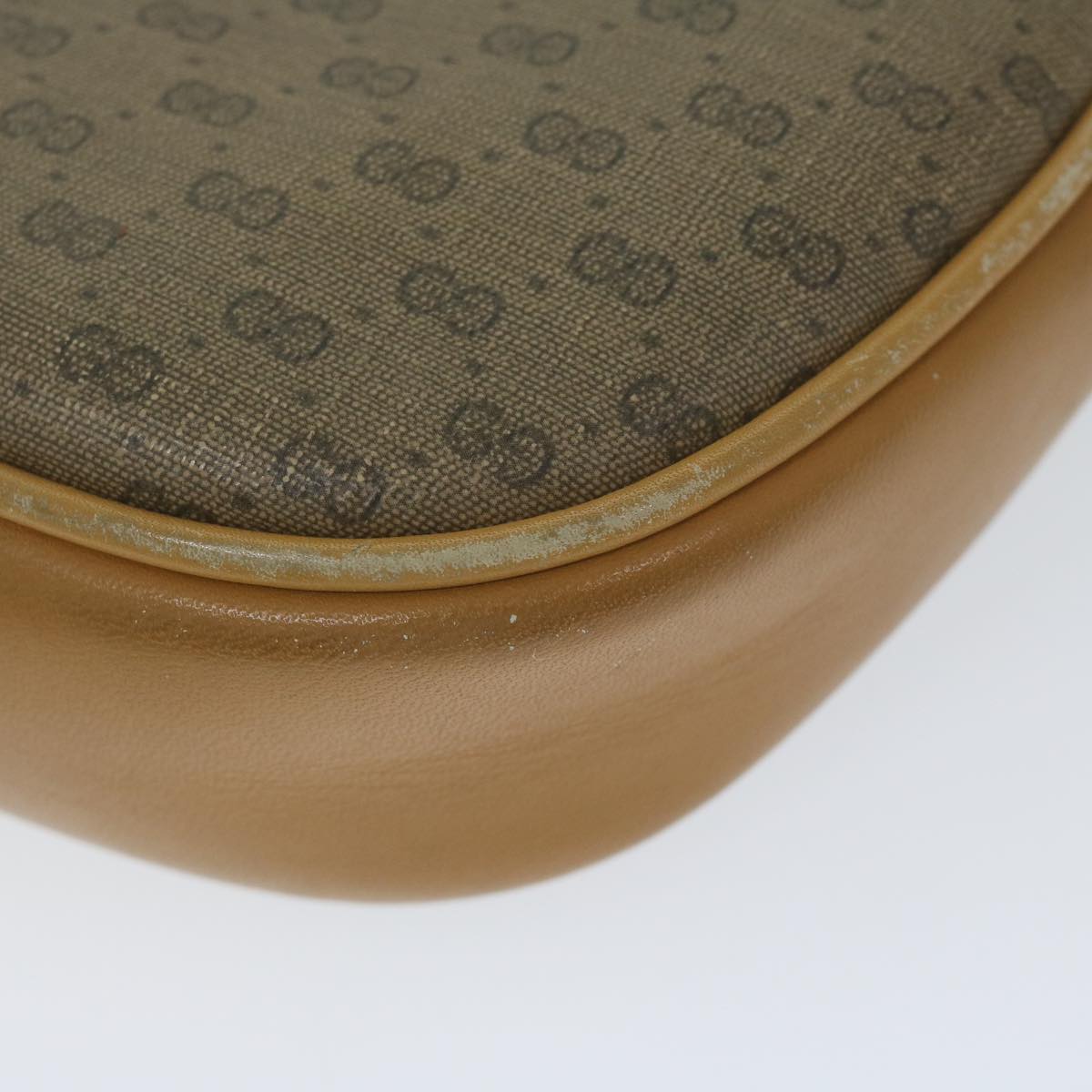 GUCCI Micro GG Supreme Shoulder Bag PVC Beige 007 084 0094 Auth th4525