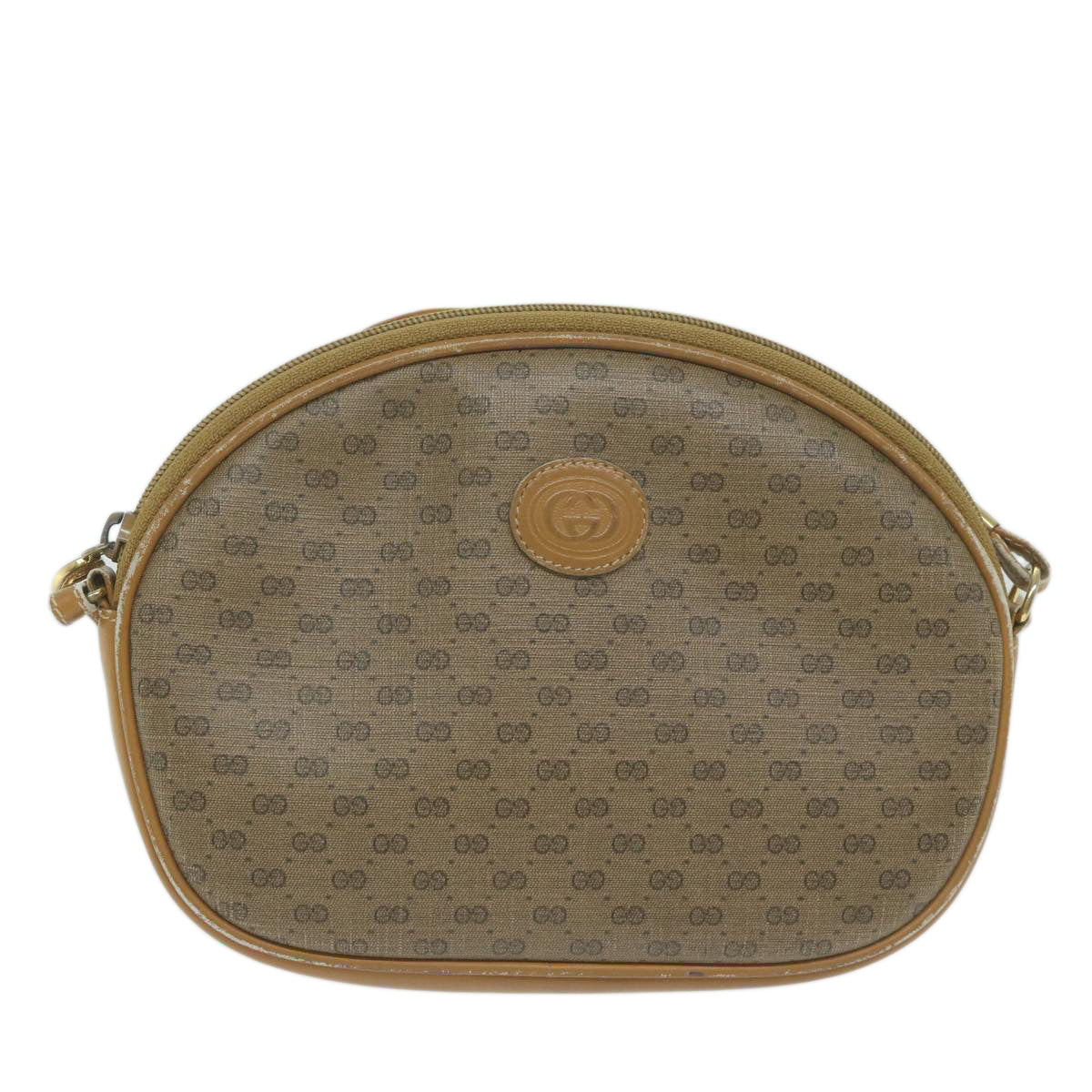 GUCCI Micro GG Supreme Shoulder Bag PVC Beige 007 084 0094 Auth th4525