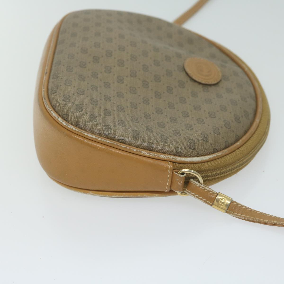 GUCCI Micro GG Supreme Shoulder Bag PVC Beige 007 084 0094 Auth th4525