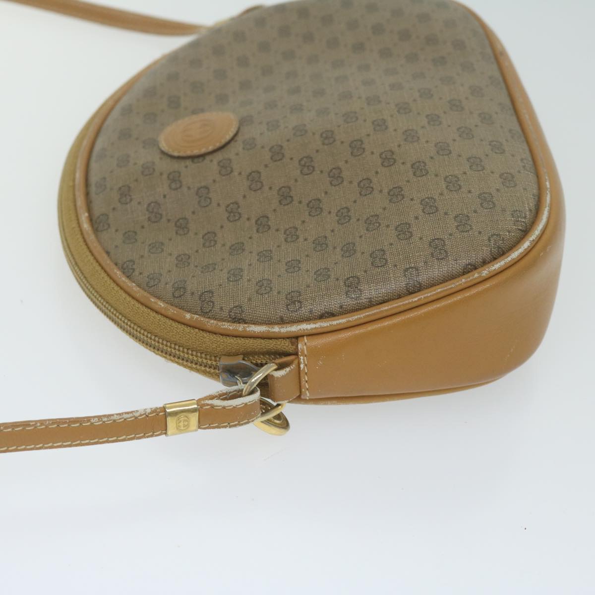 GUCCI Micro GG Supreme Shoulder Bag PVC Beige 007 084 0094 Auth th4525