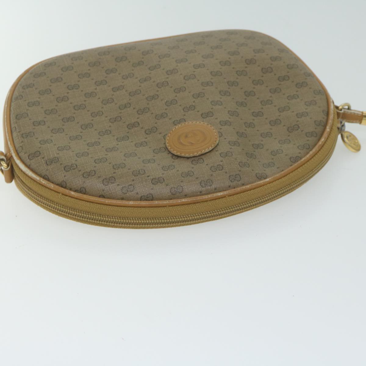 GUCCI Micro GG Supreme Shoulder Bag PVC Beige 007 084 0094 Auth th4525