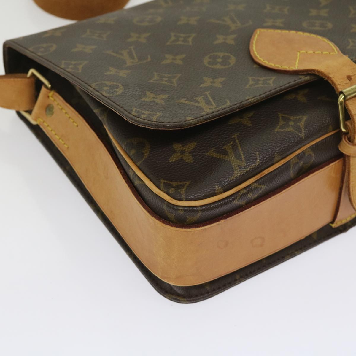 LOUIS VUITTON Monogram Cartouchiere GM Shoulder Bag M51252 LV Auth th4536