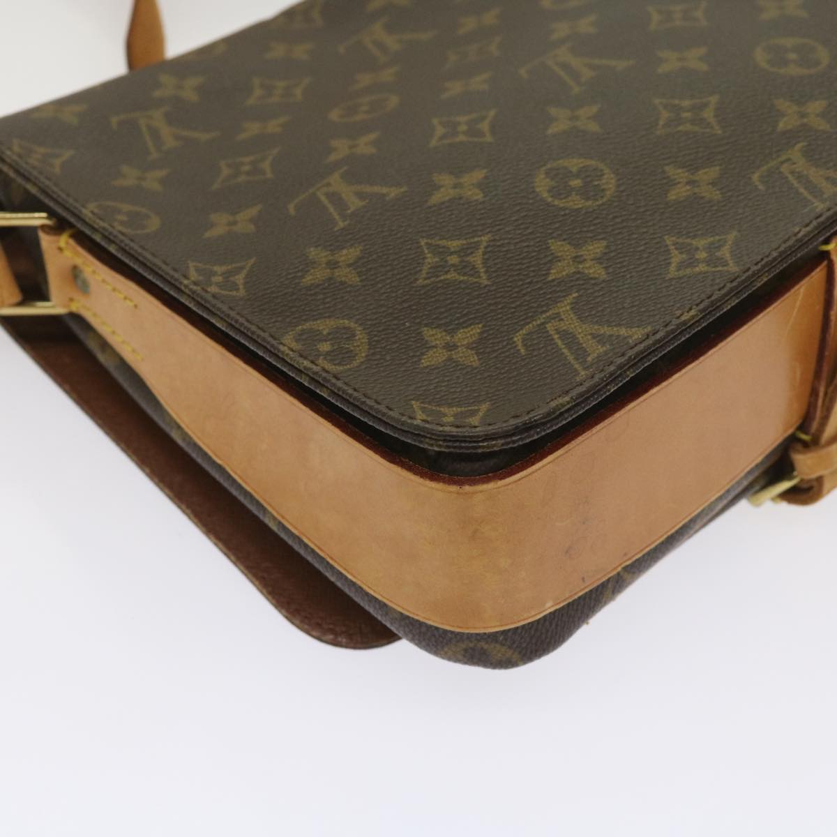 LOUIS VUITTON Monogram Cartouchiere GM Shoulder Bag M51252 LV Auth th4536