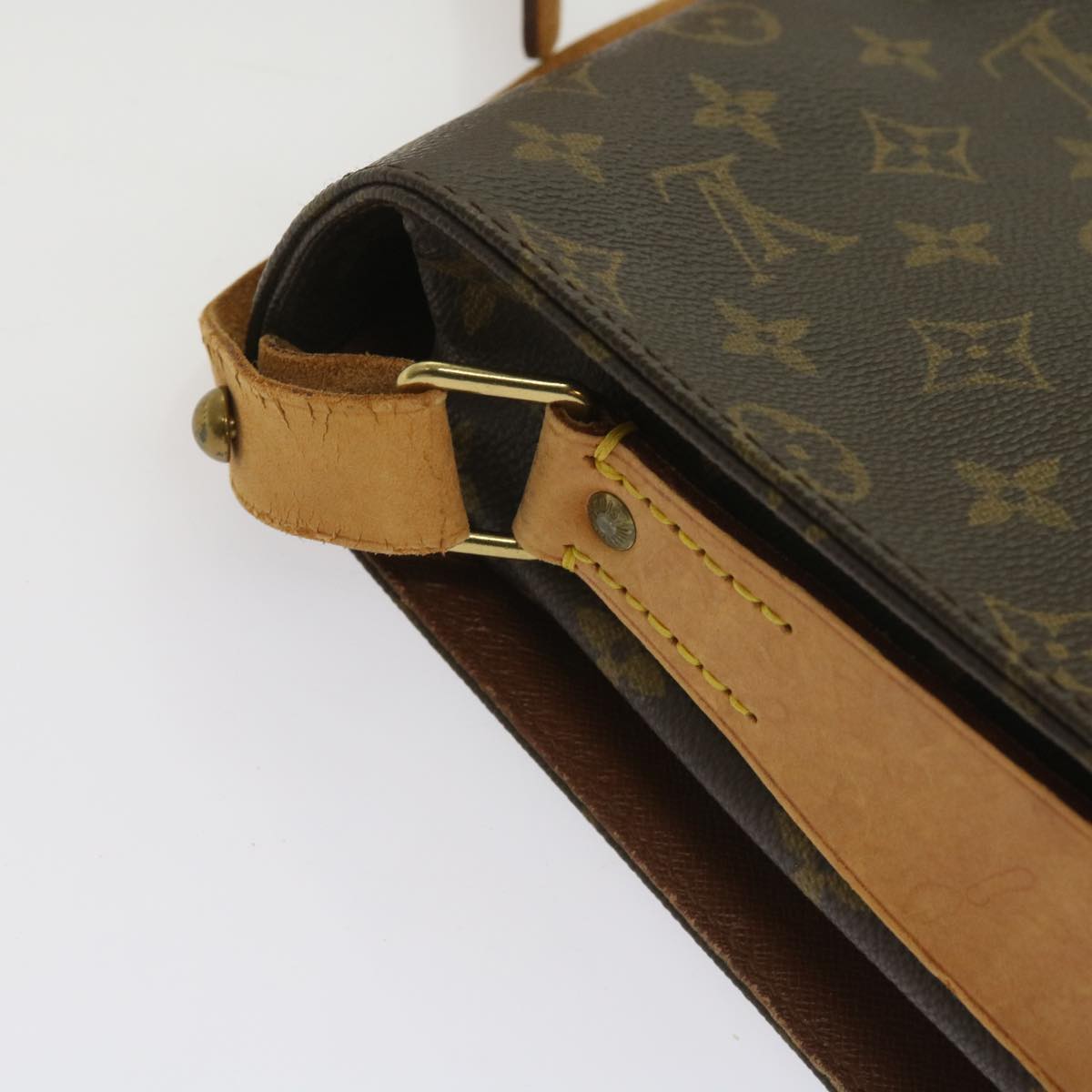 LOUIS VUITTON Monogram Cartouchiere GM Shoulder Bag M51252 LV Auth th4536