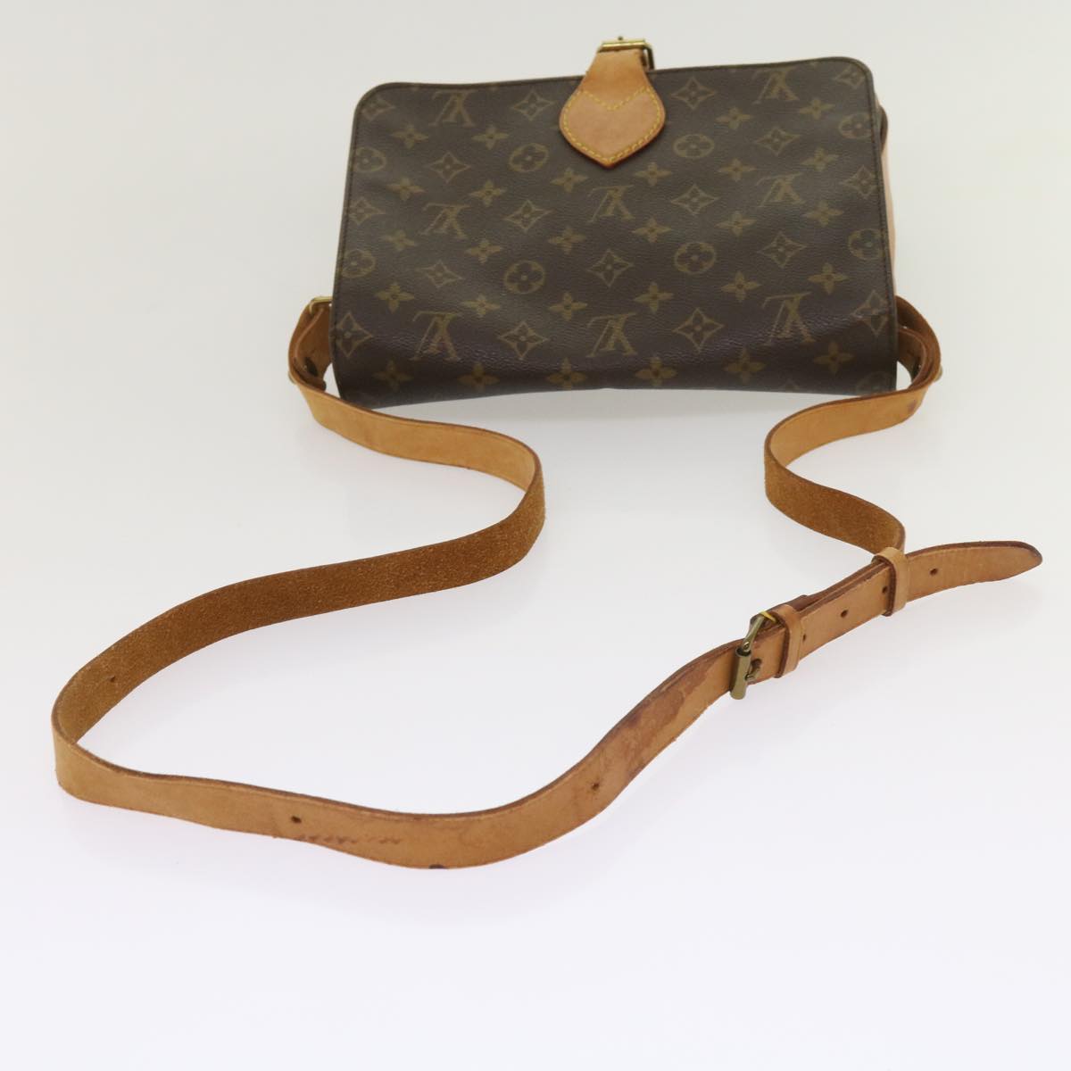 LOUIS VUITTON Monogram Cartouchiere GM Shoulder Bag M51252 LV Auth th4536