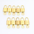LOUIS VUITTON Padlock 10set Padlock Gold Tone LV Auth am1356g-3