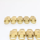 LOUIS VUITTON Padlock 10set Padlock Gold Tone LV Auth am1356g-4