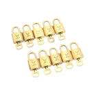 LOUIS VUITTON Padlock 10set Padlock Gold Tone LV Auth am1357g-1