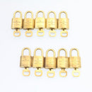 LOUIS VUITTON Padlock 10set Padlock Gold Tone LV Auth am1357g-3