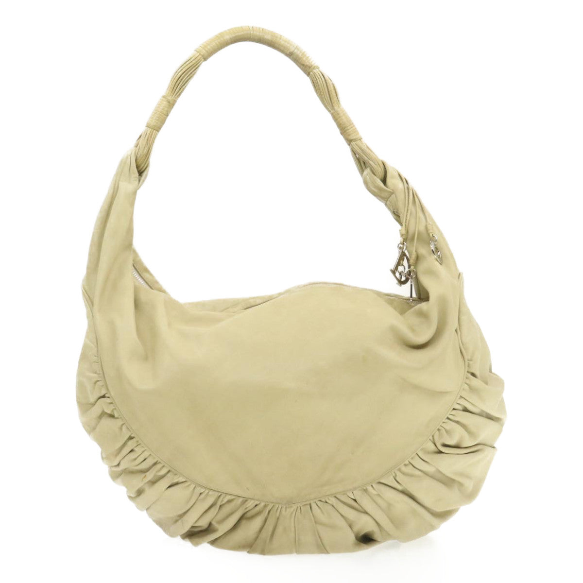 Christian Dior Shoulder Bag Leather Beige Auth rd1285 - 0